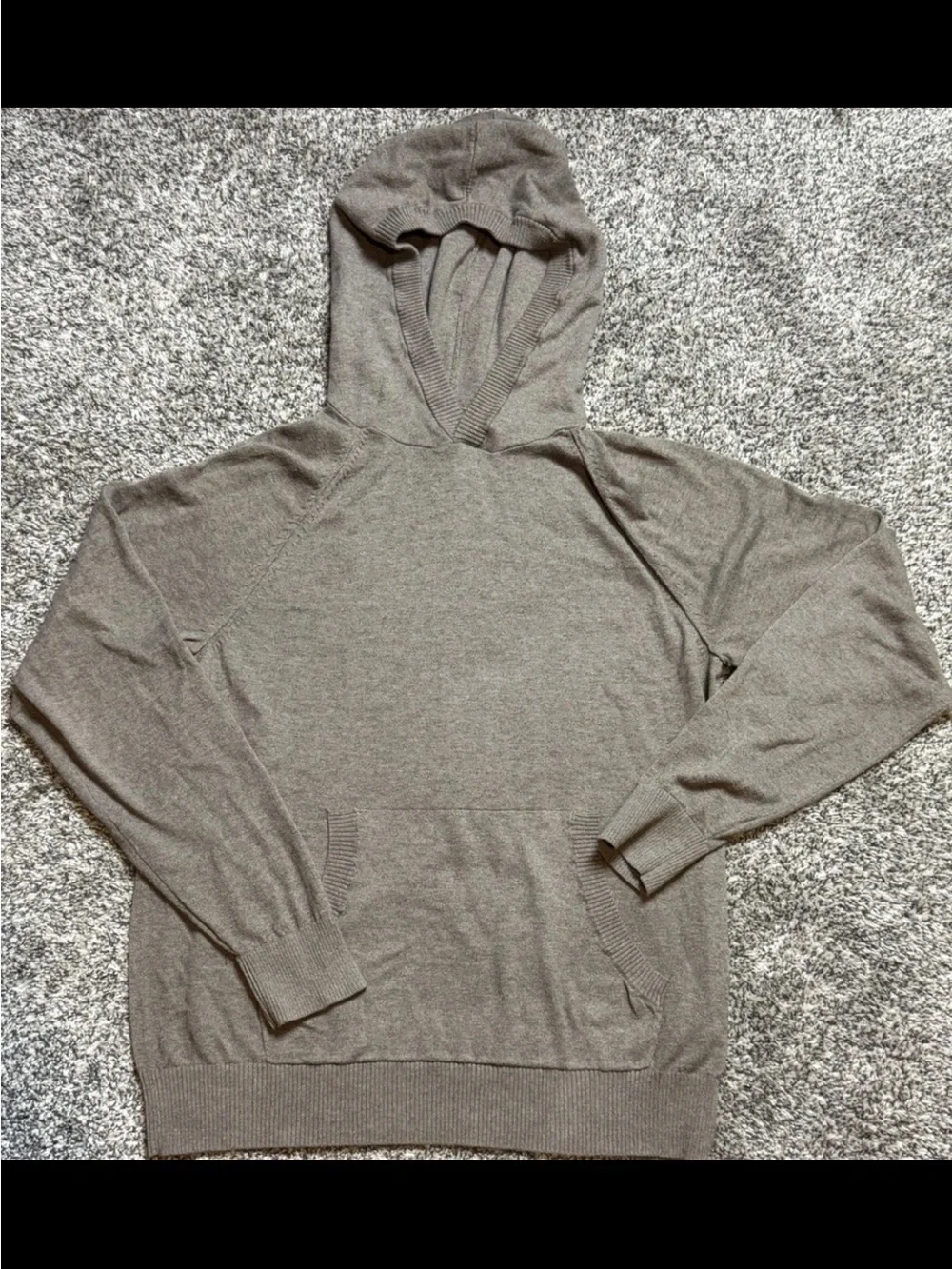 Old Navy Brown Knit Hooded Pullover